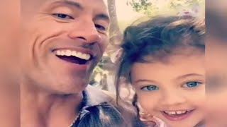 Dwayne Johnson "THE ROCK" funny moments with his Daughters.