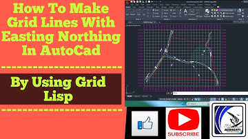 How To Draw Automatic Grid Lines In AutoCAD By Using Grid Lisp II Grid Kaise Banaye II Agragati II