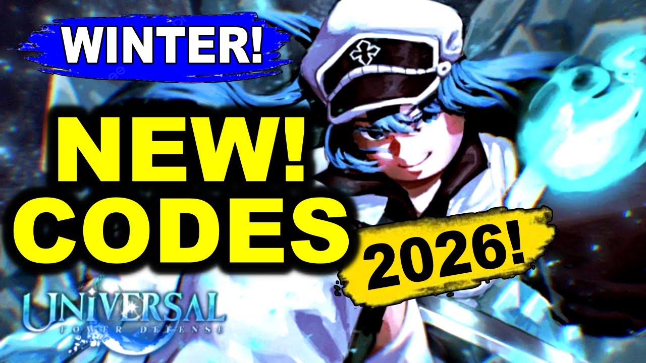 ROBLOX UNIVERSAL TOWER DEFENSE WINTER UPDATE CODES 2026!