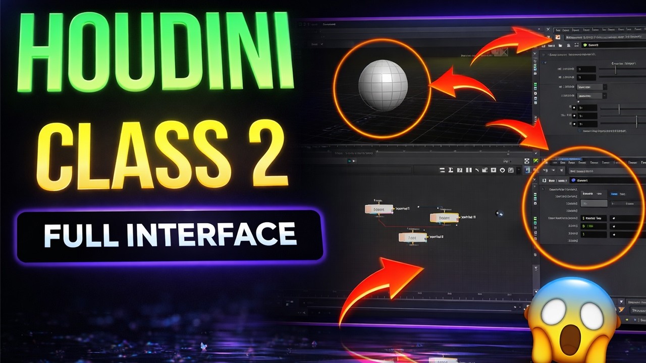 Houdini Class 2 – Full Interface Explained in Hindi @SabidGyan - YouTube