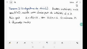 O algoritmo da divisão