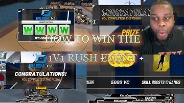 HOW TO WIN RUSH EVENT AS A POINT GUARD IN NBA2K21 | BEST METHOD| NEVER LOSE AGAIN