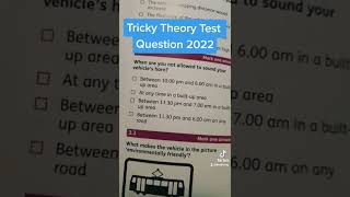 Tricky Theory Test Question 2022 screenshot 1