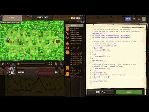 CodeCombat - Logical Path - JavaScript