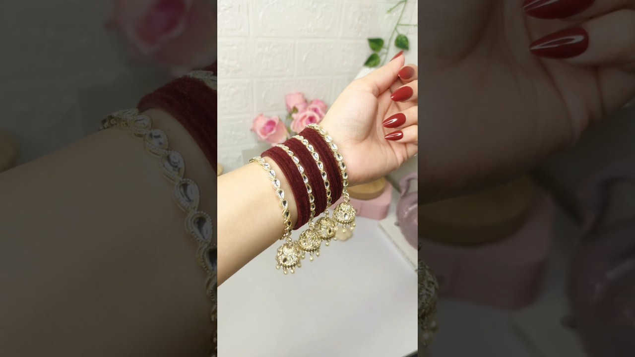 Meesho Golden Jhumki Bangles✨