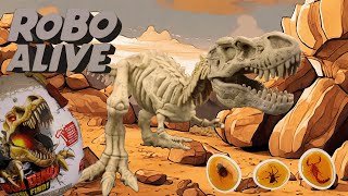 Silent Unboxing - Robo Alive Dinosaur Fossil Discovery