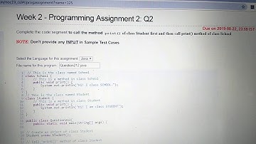 Nptel 2019 - programming in java - week 2 - all assignment programs