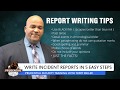 Training Time With Terry - Write Incident Reports in Five Easy Steps