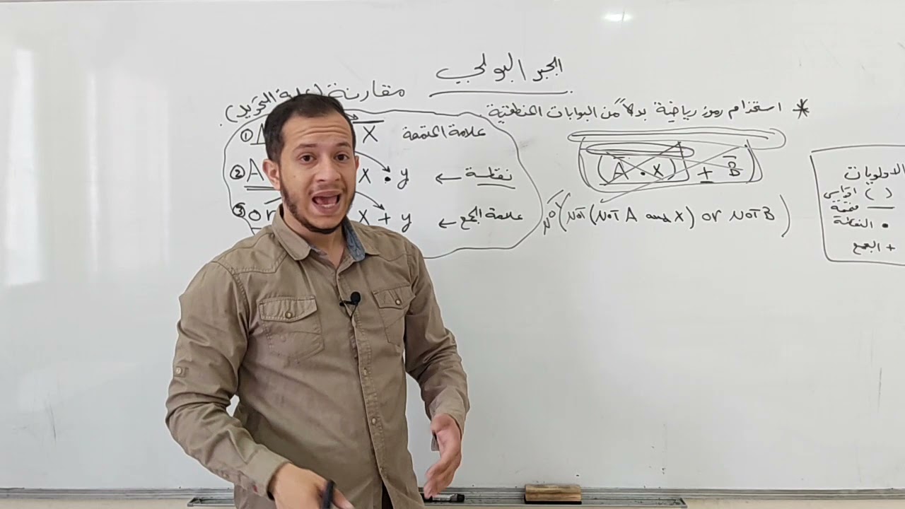 شرح درس الجبر البولي بجميع عملياته