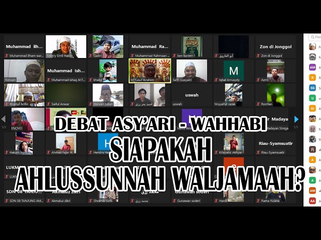 Debat (Asy'ari - Wahhabi)  - Siapakah Ahlussunnah Waljamaah? class=