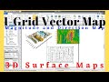 How to Make 1-Grid Vector Maps in Surfer + Overlay on 3D Surface