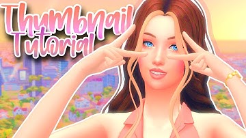 How I Make My Thumbnails ✨ Sims 4 Thumbnail Tutorial | Simple + Free Photo Editor