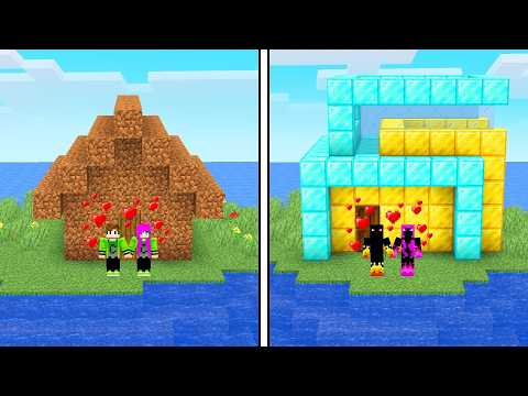 BATALHA da CASA na ÁGUA dos NAMORADOS no Minecraft! 👫