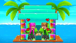 BATALHA da CASA na ÁGUA dos NAMORADOS no Minecraft! 👫