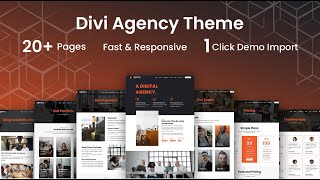 Divi Agency Child Theme - One-Click Installation