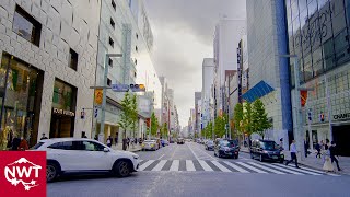 【4K HDR】Walking Around Tokyo Ginza, Spring 2021