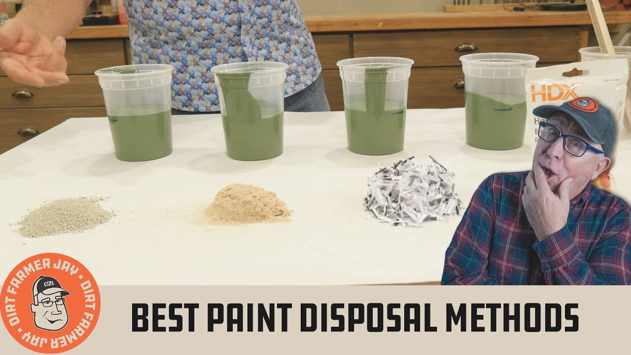 Testing 6 EASY ways to DRY Paint Cans For Disposal (How To Harden Paint) 