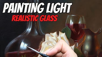 How To Paint TRANSPARENT Glass  ?  -  Old Masters way !