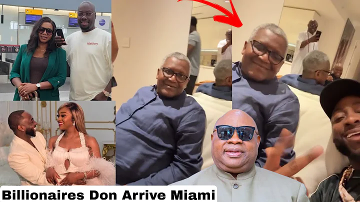 Richest Man in Africa Dangote Arrive Miami for Davido Wedding with Obi Cubana, Alex Oti & Governors