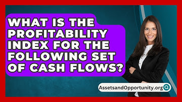 What Is The Profitability Index For The Following Set Of Cash Flows? - AssetsandOpportunity.org