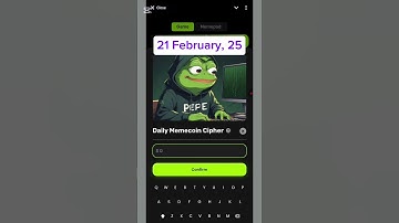 memecoin Cipher Code | 21 February | Memecoinlab Daily Cipher video code |