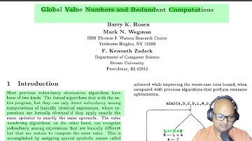Read a paper: Static Single Assignment