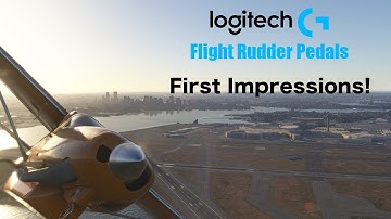 Logitech Flight Rudder Pedals Unboxing and First Impressions in MS Flight Simulator 2024