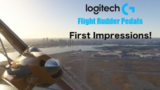 Logitech Flight Rudder Pedals Unboxing and First Impressions in MS Flight Simulator 2024 screenshot 1