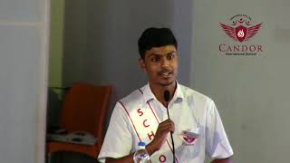 Headboy Ashwin Rajhan's speech at the investiture ceremony 2019!!