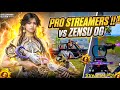 Pro Streamers vs ZENSU OG 🔥 1v4 Clutches I BGMI