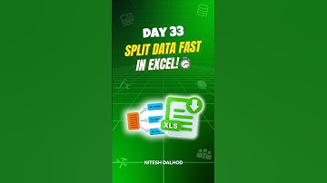 🎯Day 33 - Split Excel Data Like a Pro: Master Text to Columns Feature Today!
