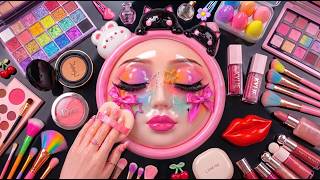 Satisfying Video How I Do Watermelon Beauty Makeup | Blending Cream & Foundation Sleep ASMR Relaxing screenshot 5