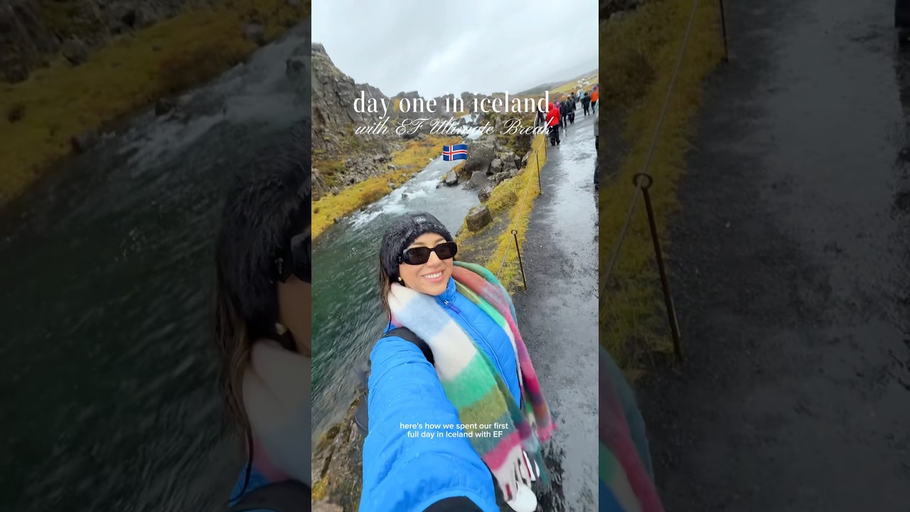 Первый день в Исландии с EF Ultimate Break🇮🇸 — используйте код UAAmandaMonroe100, чтобы получить ...