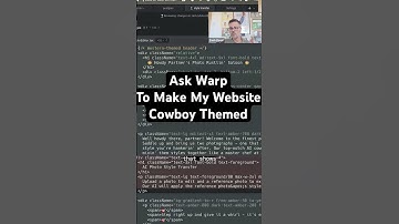I asked Warp to make my website cowboy themed #warp #ai #coding #prompt #softwaredevelopment