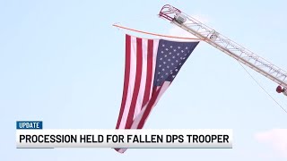 Huntsville community holds procession for fallen DPS trooper: ‘He had the biggest heart’