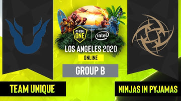 Dota2 - Team Unique vs. Ninjas in Pyjamas - Game 2 - Group B - EU/CIS - ESL One Los Angeles