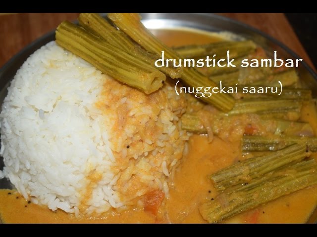 Nuggekai Saaru/Drumstick Sambar in Kannada/Mu...