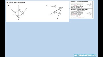 Does DA = DC. Angle Bisector Theorem. Converse of Angle Bisector Theorem