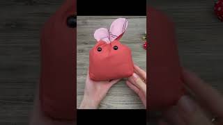 Bunny Treat Bag Sewing Pattern PDF Easter Gift Pouch With Ears Drawstring Candy Bag Template