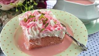 How To Make Rose Tres Leches Cake or a Rose Milk cake