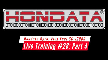 Hondata Kpro Live Training: Flex Fuel Supercharged Honda s2000 Part 4 | Evans Performance Academy