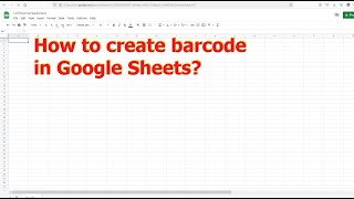 How to create barcode in Google sheets? screenshot 5