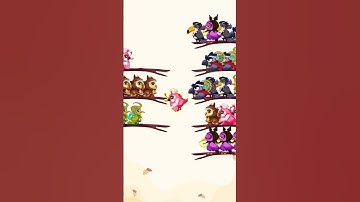 Bird sort 2 color puzzle. #gamepuzzle #game #gaming #puzzlegame