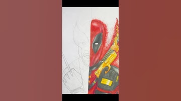Drawing Deadpool and Wolverine part 1 #art #drawing #wolverine #deadpool #movie #marvel #shorts