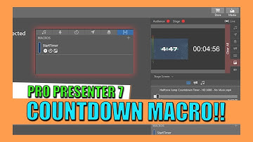 Making a Countdown Macro with Pro Presenter 7