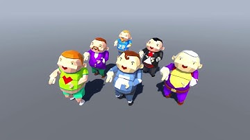 HYPERCASUAL - Fat Characters LowPoly