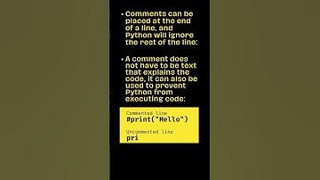 Comments in Python | Python programming | Python tutorial | #python #shorts #coding