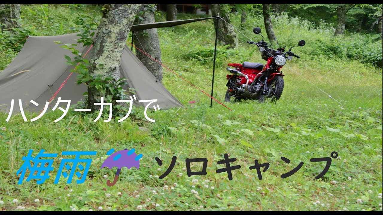 【ハンターカブ　CT125】ホタルが舞う梅雨のバイクキャンプ2022