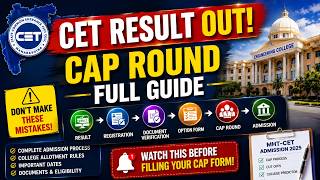 MHT CET Result 2026 Out! Complete CAP Round Process Explained