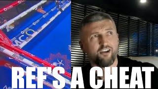 CARL FROCH REACTION TO FURY VS USYK, THE REF'S A CHEAT